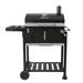 Royal Gourmet 24-Inch Charcoal Grill with Foldable Table,Black