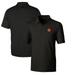 Men's Cutter & Buck Black Cincinnati Bengals Throwback Logo Big Tall Forge Pencil Stripe Stretch Polo