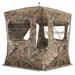 Guide Gear Field General 4-Star Hunting Ground Blind with Snow Support Pole 1 Man Person Tent Turkey Duck Deer Hunting Gear Equipment Accessories Mossy Oak Break-Up Country