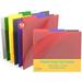 1InTheOffice Plastic File Folders Poly File Folders Translucent Poly File Folders 1/3-cut Top Tabs Letter Size Assorted 12/Pack