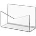 KTRIO Acrylic Mail Holder Mail Organizer Countertop Letter Holder for Desk 6x2.5x4 Inches Envelope Holder Mail Sorter Stand for Home Office School