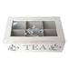 6 Grid Storage Box Made of Wood Divided Box Drawer Desk Organizer Compartment with Lid White