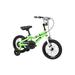 Duzy Kids Bike 14 Inch with Dual Handbrakes Quick Assembly Training Wheels and Fold Out Pedals in Green