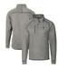 Men's Cutter & Buck Heather Gray Indianapolis Colts Mainsail Sweater-Knit Big Tall Half-Zip Pullover Jacket