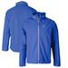 Men's Cutter & Buck Blue Los Angeles Rams Throwback Logo Vapor Water Repellent Stretch Full-Zip Rain Jacket