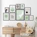 Americanflat Minimalist Green Geometric by The Print Republic - 10 Piece Art Print Set in Green/White | 11 H x 1.75 D in | Wayfair A431-SET2-LX