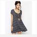 Free People Dresses | Free People Sundown Babydoll Dress Size Medium | Color: Black/Blue | Size: M