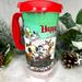 Disney Other | Disney Parks Exclusive Travel Mug Happy Holidays Insulated Souvenir 16 Fl Oz | Color: Green/Red | Size: 16 Fl Oz