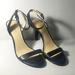 Nine West Shoes | Nine West Size 9 Black 3 Inch Ankle Strap Sandal | Color: Black | Size: 9