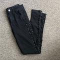 American Eagle Outfitters Jeans | American Eagle Lace Up High Rise Jeggings | Color: Black | Size: 4