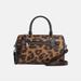 Coach Bags | Coach Rowan Satchel In Signature Canvas With Leopard Print | Color: Black/Brown | Size: Os