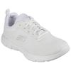 Sneaker SKECHERS "FLEX APPEAL 4.0 BRILLINAT VIEW", Damen, Gr. 40, weiß (sanftes weiß), Textil, Synthetik, sportlich, Schuhe, Freizeitschuh, Halbschuh, Schnürschuh mit Air Cooled Memory Foam