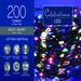 The Holiday Aisle® Micro 200 Light Battery Powered String Lights in Green/White | 2.35 H x 3.45 W x 4.9 D in | Wayfair