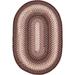 Brown 72 x 48 x 0.5 in Area Rug - Rosalind Wheeler Ardeleana Hand Braided Oval 4' x 6' Polypropylene Indoor/Outdoor Area Rug in Driftwood Polypropylene | Wayfair