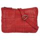 Umhängetasche SAMANTHA LOOK Gr. B/H/T: 30 cm x 23 cm x 3 cm onesize, rot Damen Taschen Handgepäck echt Leder, Made in Italy