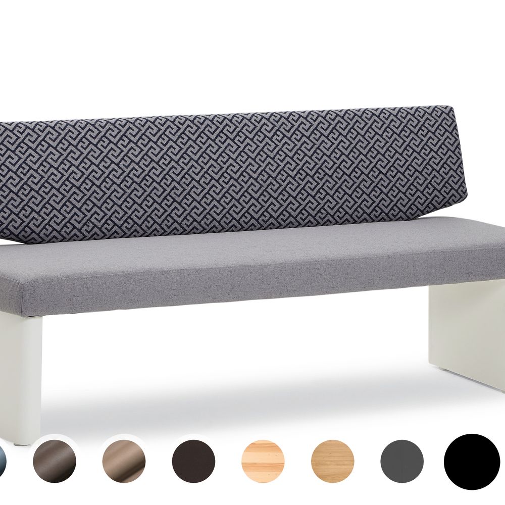 Schösswender »Ontario« 300 Polsterbank Variante C 172 cm / Gavin 22 cognac / Wildeiche natur Image