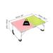 Foldable Laptop Table, Portable Picnic Bed Tables Reading Desks - Red Green