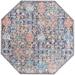 Pink 91 x 91 x 0.16 in Area Rug - Bungalow Rose Southwestern/Lodge Oppie Area Rug Multi-Navy Blue Color Chenille | 91 H x 91 W x 0.16 D in | Wayfair