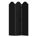 Red Barrel Studio® 49" W x 72" H 3 - Panel Folding Room Divider Wood in Black | 72 H x 49 W x 1 D in | Wayfair 0037AC3DC8EC499FB84A3794FBED0C44