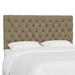 Willa Arlo™ Interiors Dagenham Panel Headboard Upholstered/Linen in Brown | 54 H x 78 W x 4 D in | Wayfair 74098830F2214D798FF096F4FCDEB773