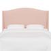 Birch Lane™ Byrd Upholstered Wingback Headboard Polyester in Pink/Black | 56 H x 66 W x 10 D in | Wayfair 0F7C6D2826754AD8B11D60CA97E13025