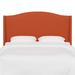 Birch Lane™ Byrd Upholstered Wingback Headboard Polyester in Orange/Black | 56 H x 66 W x 10 D in | Wayfair 510B829E72EB4186926A07E15195ECD6