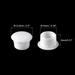 10mm(25/64") Dia PP Screw Hole Plugs for Furniture Cupboard, 60 Pcs - White