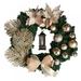 Christmas Sale! Decorative Artificial Christmas Wreaths with Holly Berries for Front Door Xmas Holiday and Home Decorations 15 in