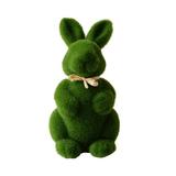 Easter Bunny Doll 22cm Green Foam Rabbit Decoration Gift for Holiday Desktop Bookshelf