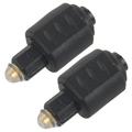 2X Mini Optical Audio Adapter 3.5MM Female Jack To Digital Toslink Male Plug for Amplifier