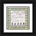 Shamp Cindy 20x20 Black Ornate Wood Framed with Double Matting Museum Art Print Titled - Cozy Mountain Cabin