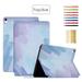 Designed for iPad Air 4 10.9 2020 Case Pattern Marble Multi-Angle View with Adjustable Stand Auto Wake/Sleep Function Full Body Protective Folio Case for iPad Air 4 10.9 2020 Fog Blue