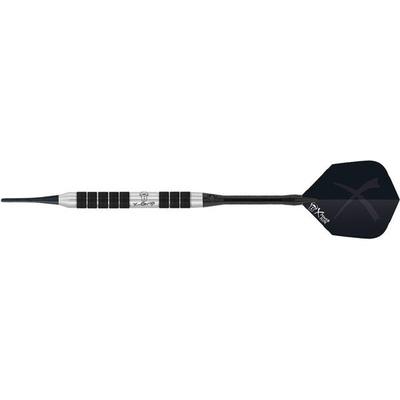 BULL'S Dartpfeil X-Grip X2 Soft Dart, Größe - in SCHWARZ,FARBIG SILBER