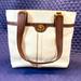 Coach Bags | Coach-Cream And Dark Brown Soft Pebble Leather-Hampton Tote-Shoulder Bag F13959 | Color: Brown/Cream | Size: Os