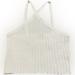 Zara Tops | Host Pick Nwt Zara Criss Cross Crop Tank Top | Color: Cream/White | Size: L