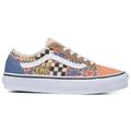 Vans Shoes | 43) Vans Old Skool Tapered Camp Positive Multi/True White Sneakers Nwt Sz 7 | Color: Red/White | Size: 7