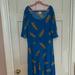 Lularoe Dresses | Lularoe Ana Maxi Dress Size 2xl, New Without Tags | Color: Blue/Red | Size: 2x