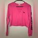 Pink Victoria's Secret Tops | - Pink - Xs - Pink V Cut Neck Crop Top | Color: Pink | Size: Xs