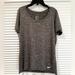 Nike Tops | Euc Women’s Nike Dri-Fit Short Sleeve Scoop Neck Active Top Size Large | Color: Black/Gray | Size: L