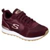 Sneaker SKECHERS "OG 85 - GOLDN GURL", Damen, Gr. 41, rot (weinrot), Veloursleder, Textil, Synthetik, sportlich, Schuhe, Schnürschuh, Original-Retro-Jogginschuh mit Air-Cooled Memory Foam