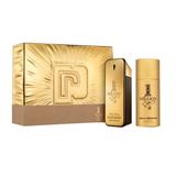 PACO ONE MILLION M 2 PC SET 3.4 EDT SPRAY + DEO SPRAY (TIN BOX) Standard Eau De Toilette for Men