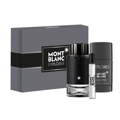 Explorer 3 Pcs Gift Set by Mont Blanc for Men Stan...