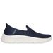 Skechers Women's Slip-ins: GO WALK Flex - Relish Slip-On Shoes | Size 9.0 Wide | Navy | Textile | Machine Washable