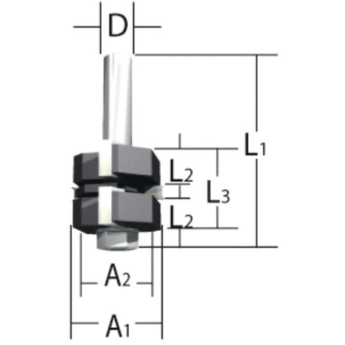 D-12027 Nut- und Federfräser (männlich) – Makita