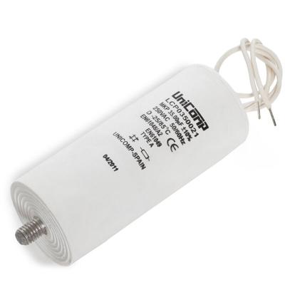 Kondensator 35 Uf 250Vac 10% 50/60Hz Kabels 200mm