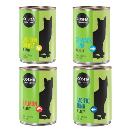 6x400g Mixed Pack in Jelly Cosma Original Wet Cat Food