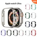 Boîtier de montre pour Apple Watch Ultra protecteur d'écran PC dur pare-chocs de couverture pour