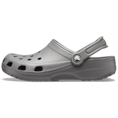 Clog CROCS "Classic", Herren, Gr. 38, grau, Croslite, sportlich, Schuhe, Sommerschuh, Gartenschuh, Poolslides, mit typis