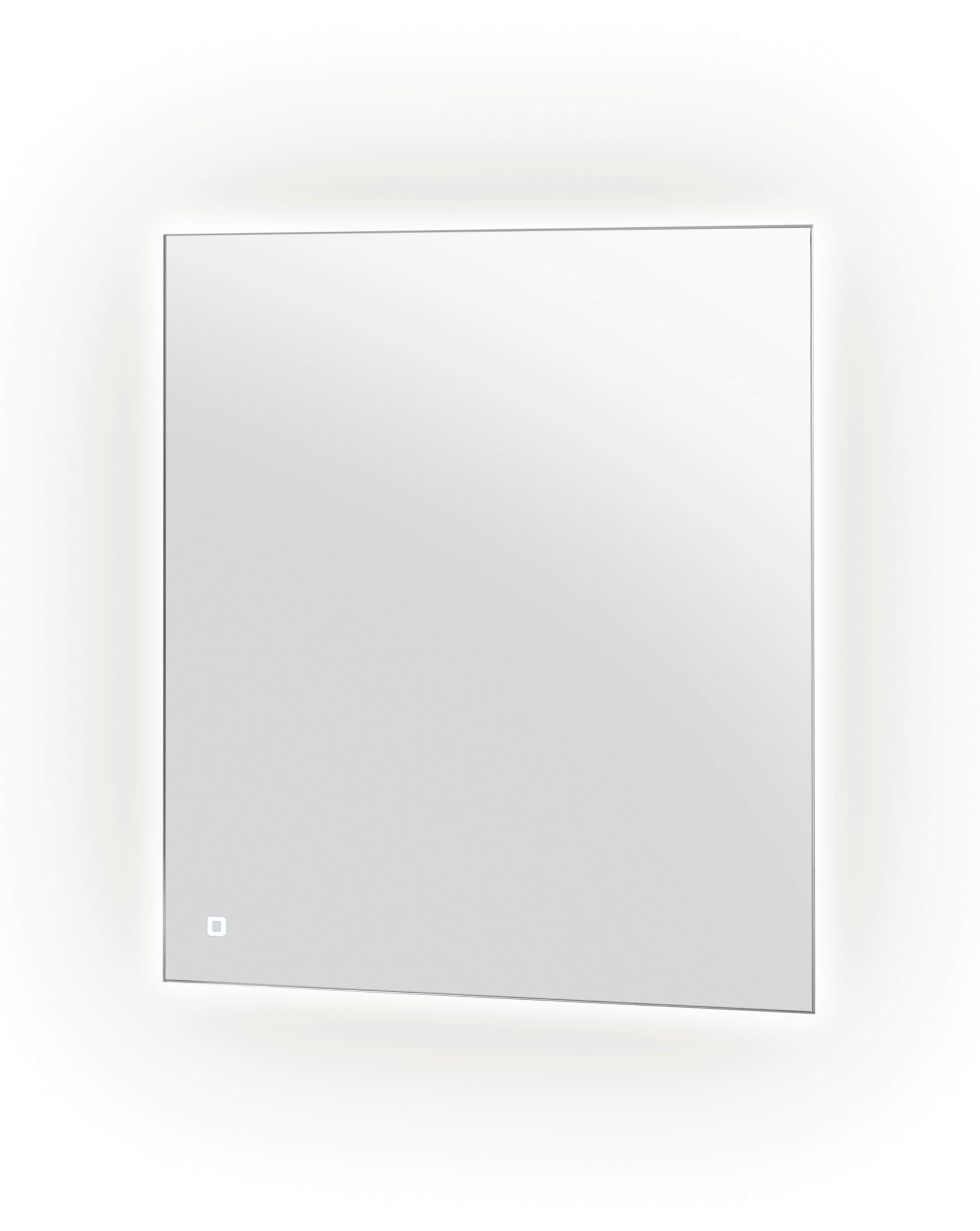 LED-Lichtspiegel HOME AFFAIRE "Spiegel 60x65", silber (silberfarben), B:60cm H:65cm T:3cm, Holzwerkstoff, Spiegel