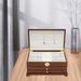 Lvet Luxury Jewelry Organizer 3 Layers Wooden Storage Box - 12*7.6*5.7in